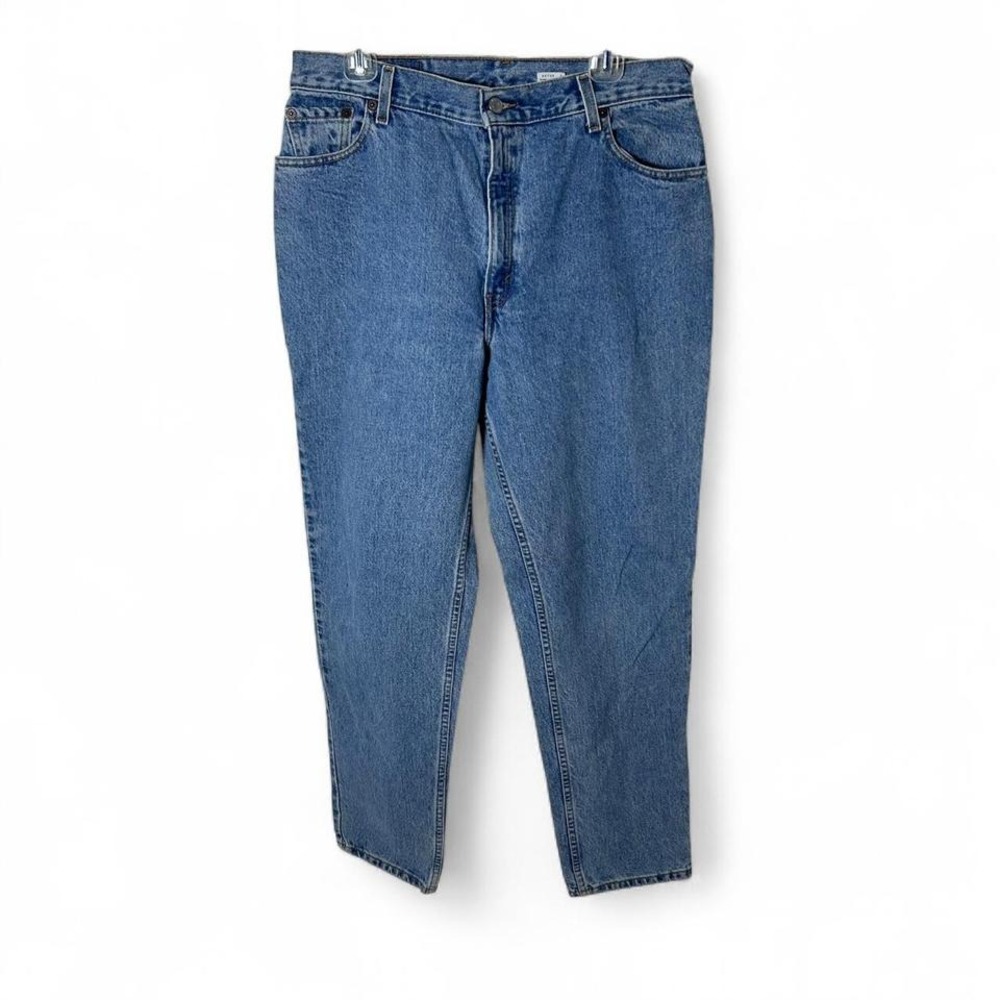 Vintage Levi's 550 Relaxed Fit Tapered Leg Denim Blue Jeansβ Women Size 16 MIS M